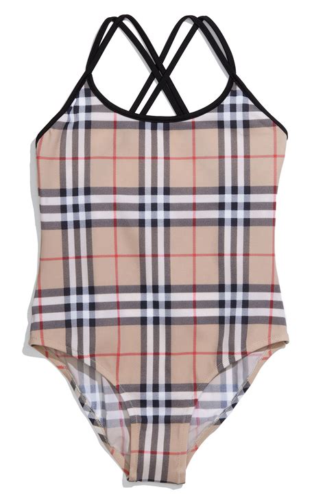 girls burberry swimsuit.